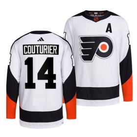 Philadelphia Flyers Trikot Sean Couturier 14 Adidas 2022-23 Weiss Reverse Retro 2.0 Authentic - Herren